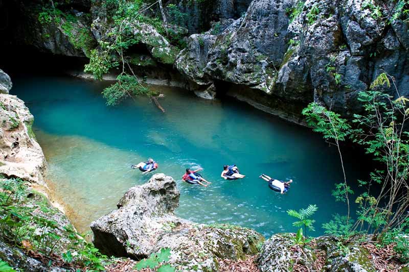 Cave tubing Belize