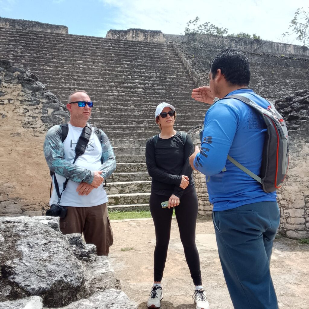 Maya ruins Belize summer